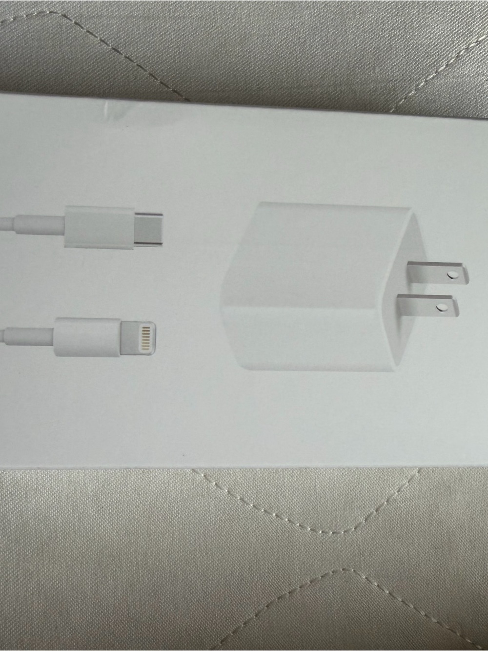 USB-C to Lightning Cable Packaged - White